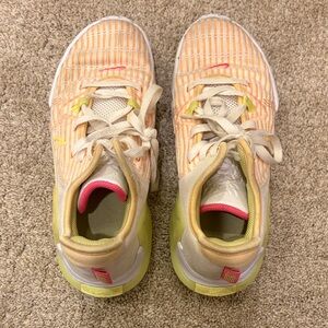 Nike Women’s Peach and Lime Court Volleyball or Basketball Shoes